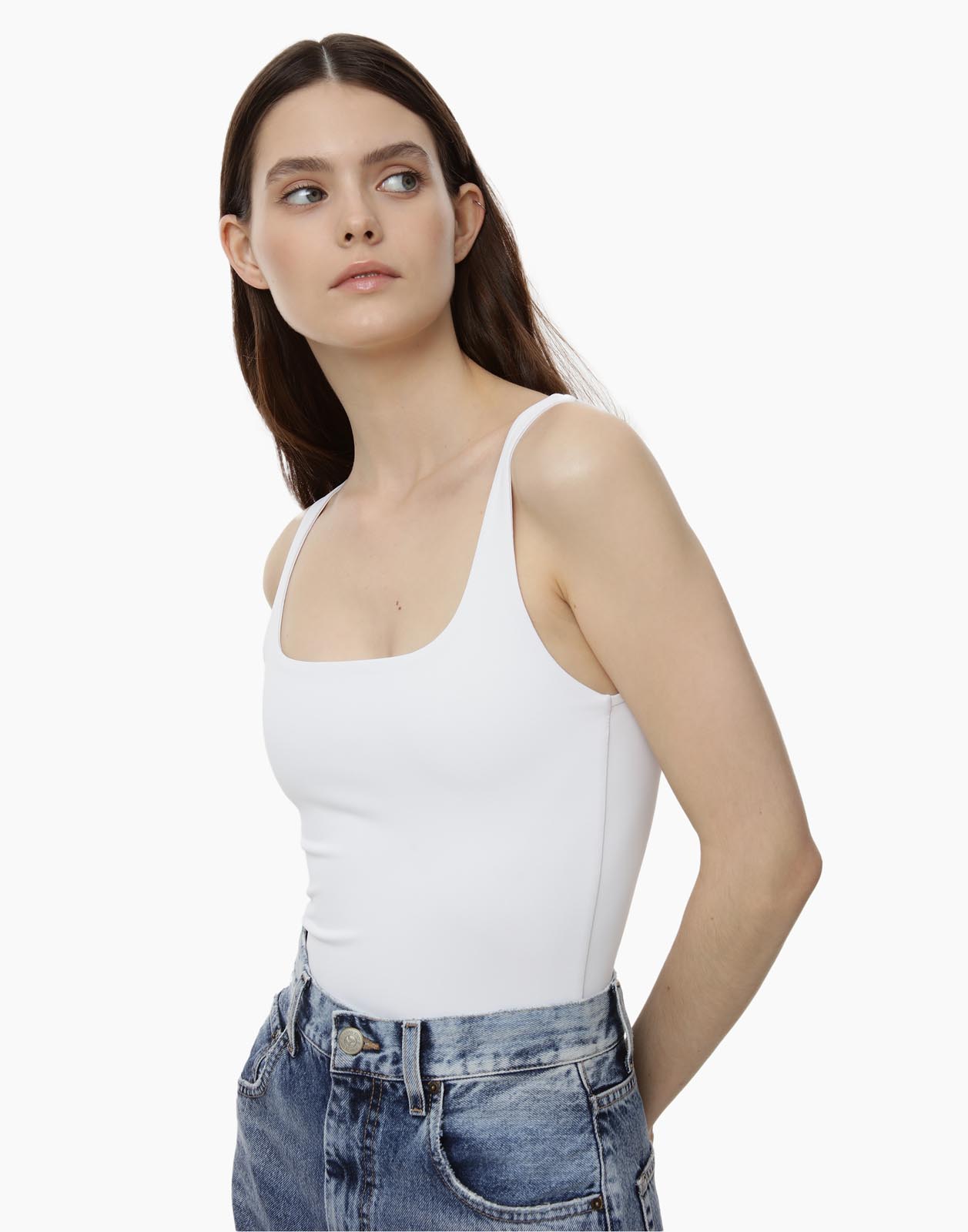 Боди женское Gloria Jeans GTN003355 белое S