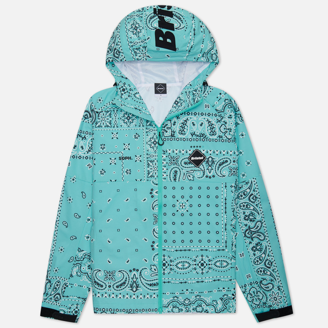 Мужская куртка ветровка F.C. Real Bristol Practice зелёный, Размер M