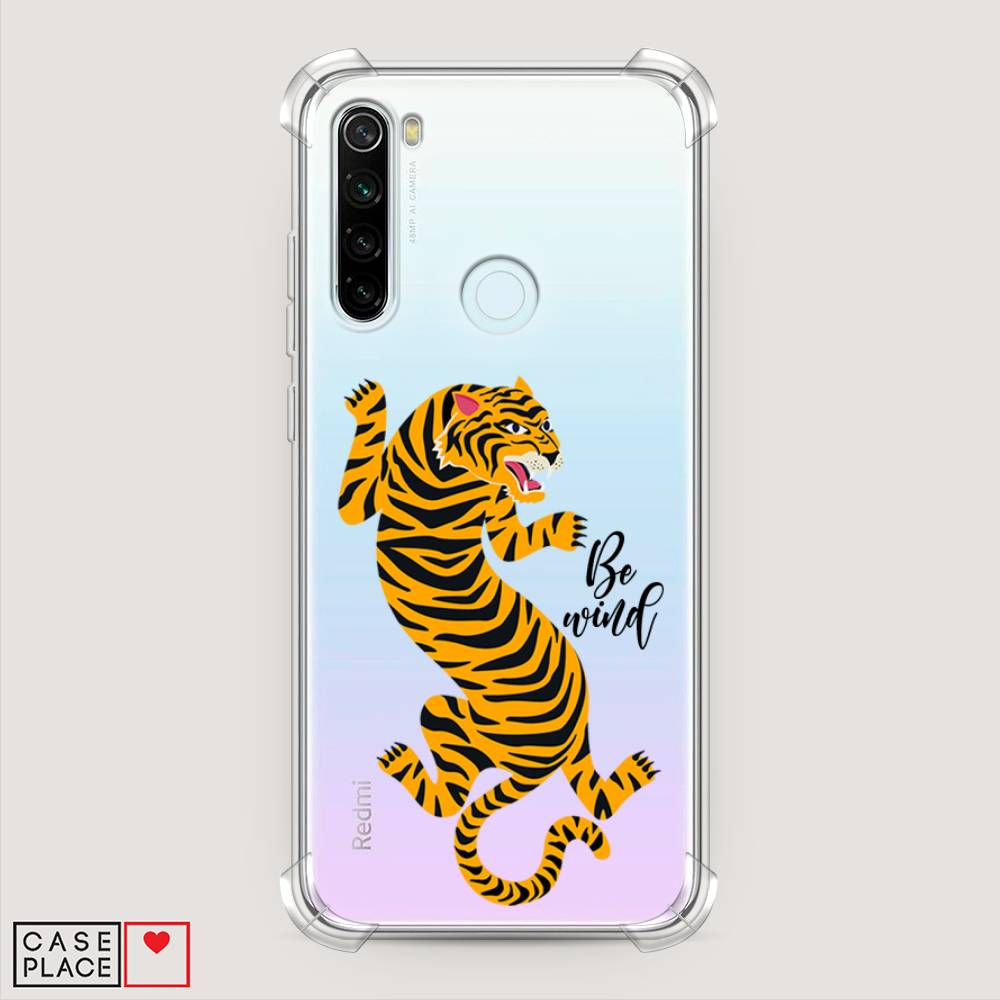 фото Противоударный силиконовый чехол "tiger be wind" на xiaomi redmi note 8t awog