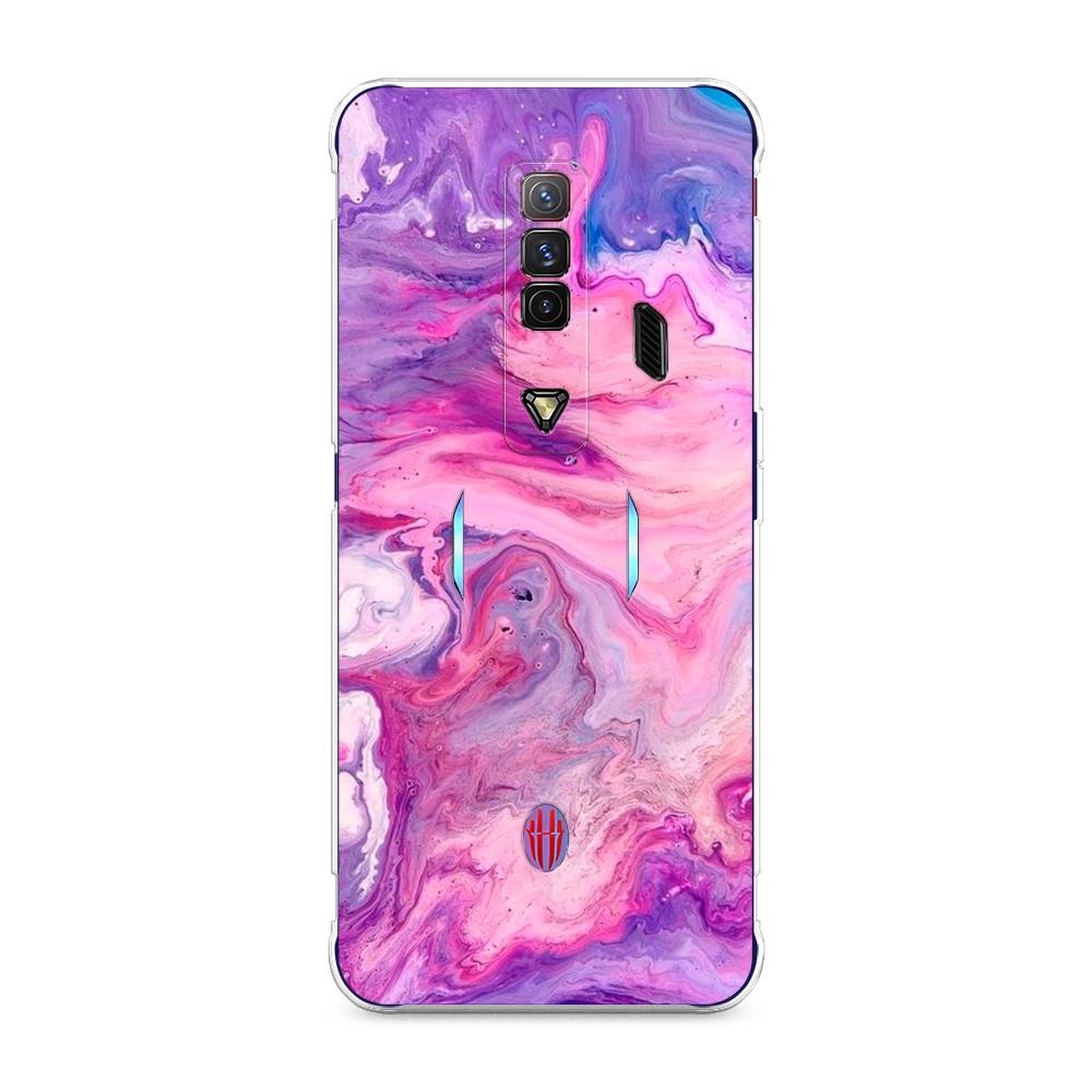

Чехол на ZTE Nubia Red Magic 7 "Нежно-розовая абстракция", Розовый, 135950-3