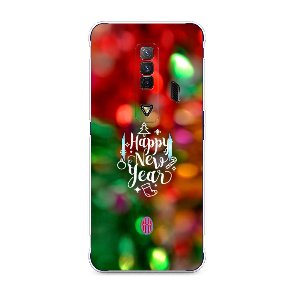 

Чехол на ZTE Nubia Red Magic 7 "Новый Год на елке", Зеленый;красный;желтый, 135950-5