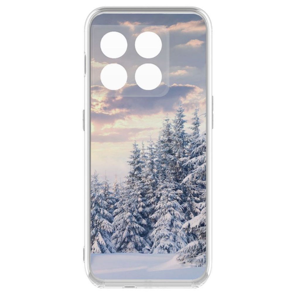 фото Чехол-накладка krutoff clear case снежный пейзаж для oneplus 10 pro