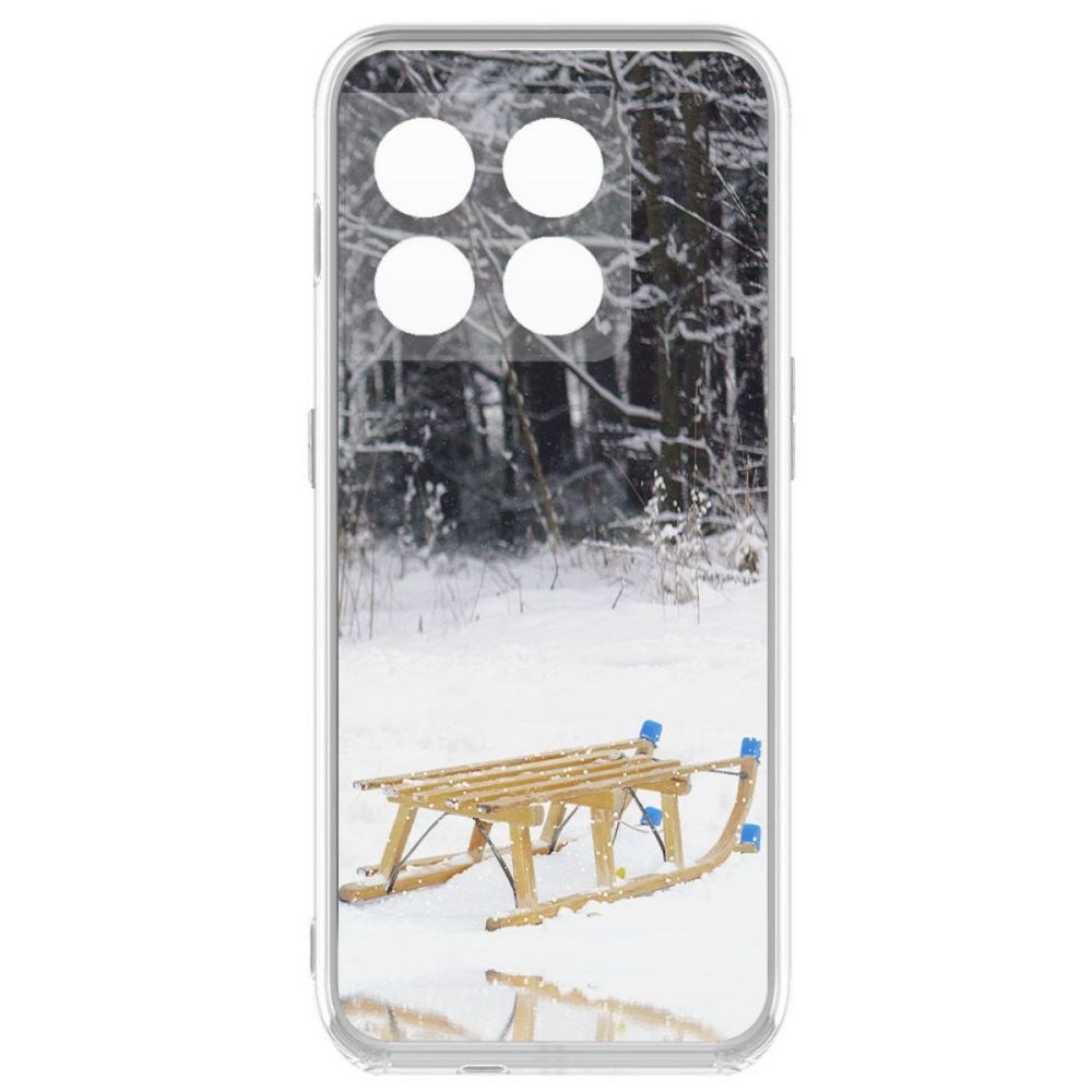 фото Чехол-накладка krutoff clear case санки для oneplus 10 pro
