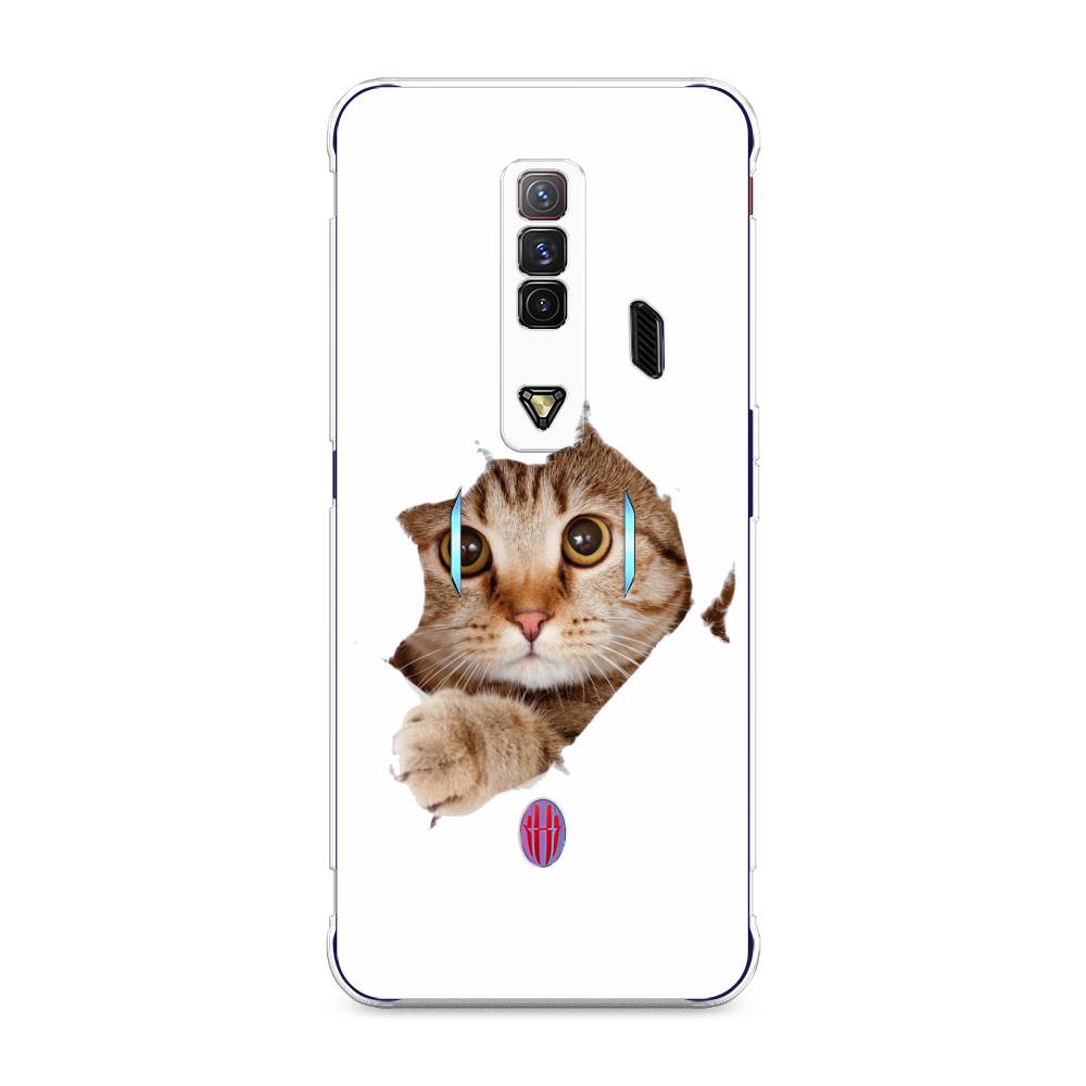 

Чехол на ZTE Nubia Red Magic 7 "Кот и бумага", Белый;коричневый, 135950-1