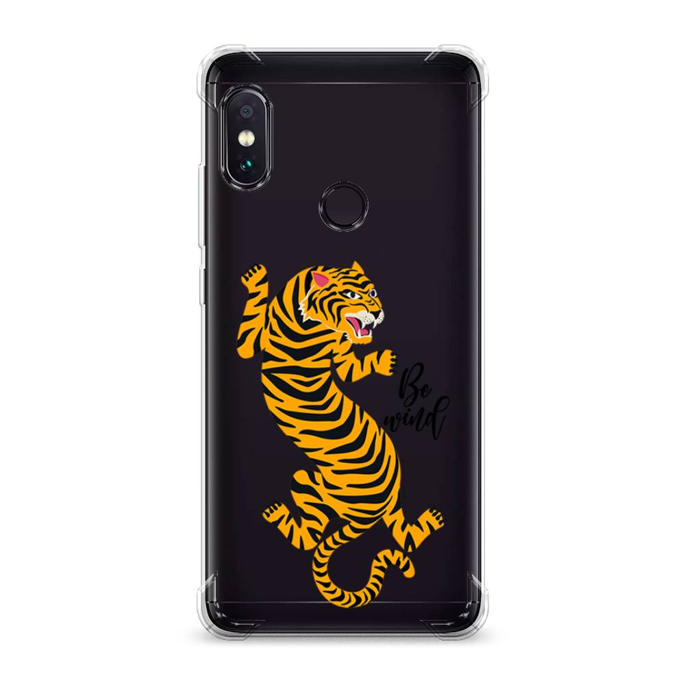 фото Противоударный силиконовый чехол "tiger be wind" на xiaomi redmi note 5 awog