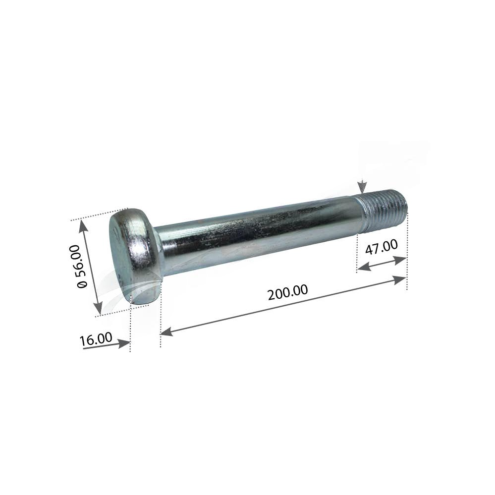 

Болт полурессоры M30*3.5*200 BPW TRS4731 (Mansons)