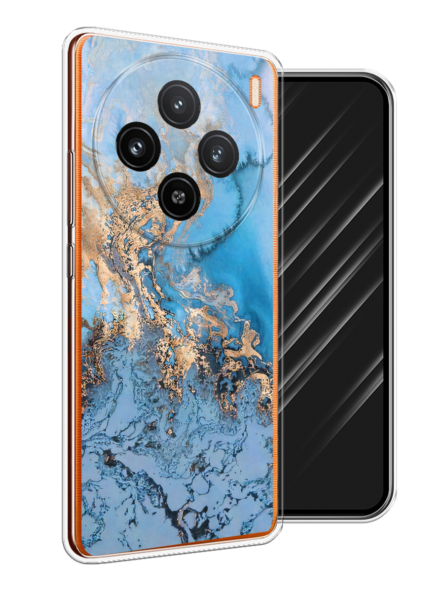 

Чехол Awog на Vivo X100 "Морозная лавина синяя", Серебристый, 2611750-1