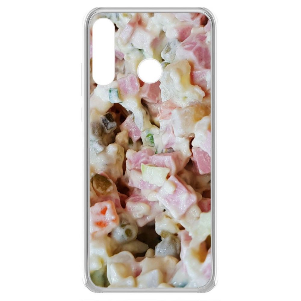 

Чехол-накладка Krutoff Clear Case Оливье для Honor 20E