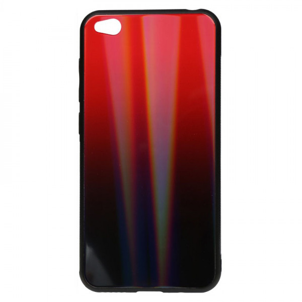 фото Tpu+glass чехол gradient aurora с лого для xiaomi redmi go (красный) epik