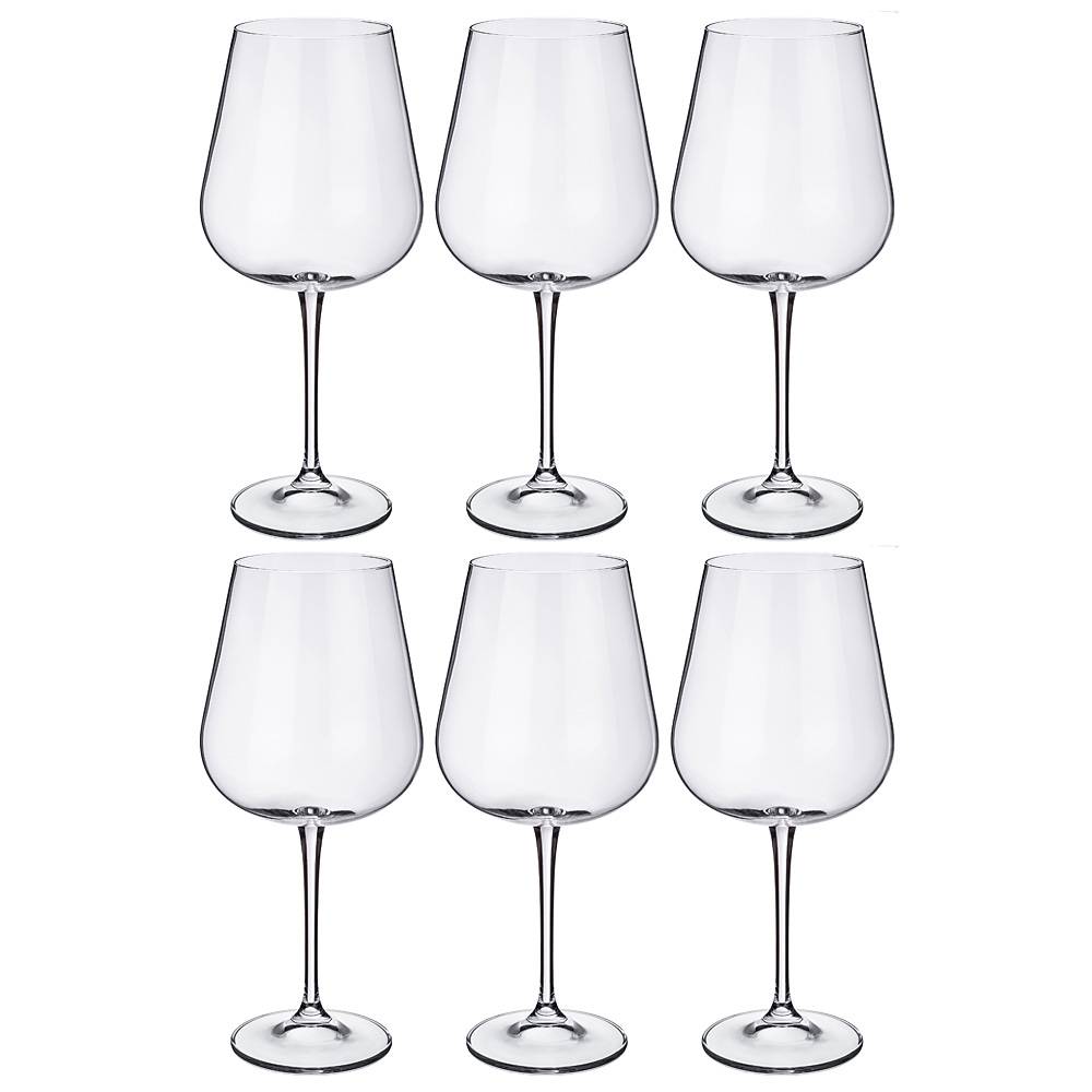 Набор бокалов для вина из 6 шт. Crystal Bohemia amundsen/ardea высота 24,5 см 670 мл
