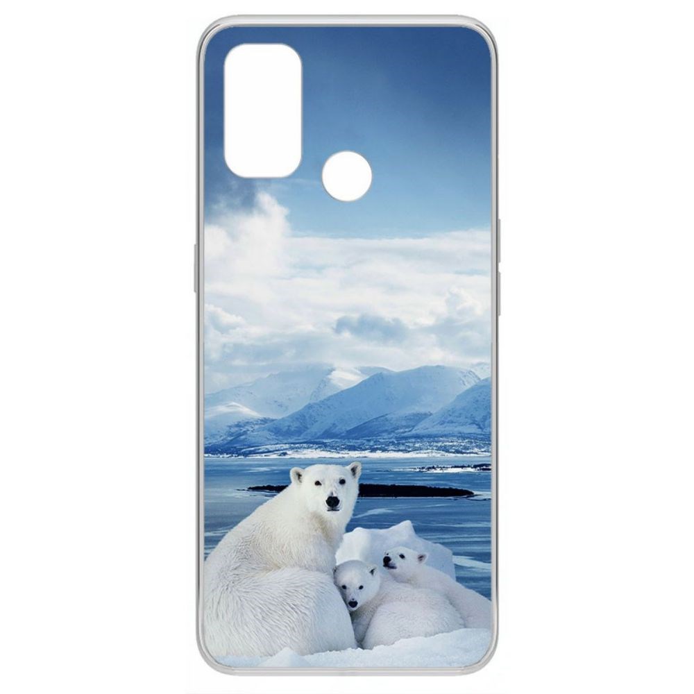 

Чехол-накладка Krutoff Clear Case Полярные медведи для Oppo A53 (2020), Прозрачный