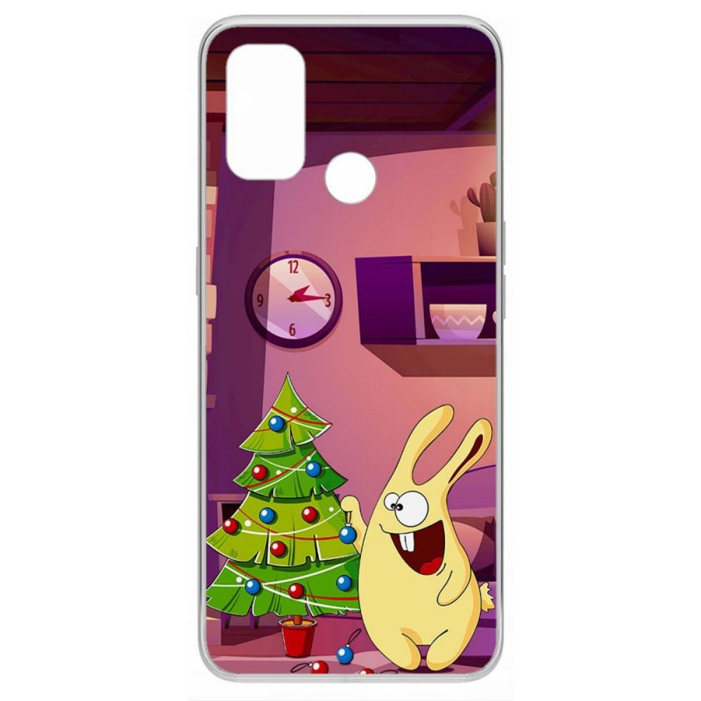 

Чехол-накладка Krutoff Clear Case Кролик для Oppo A53 (2020), Прозрачный