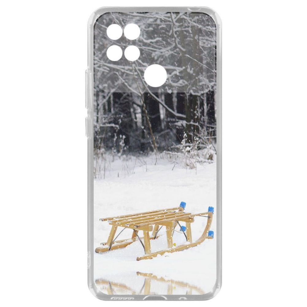 

Чехол-накладка Krutoff Clear Case Санки для Xiaomi Poco C40