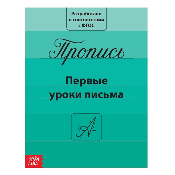 

Прописи «Первые уроки письма», 20 стр., Мои первые прописи Буква-Ленд