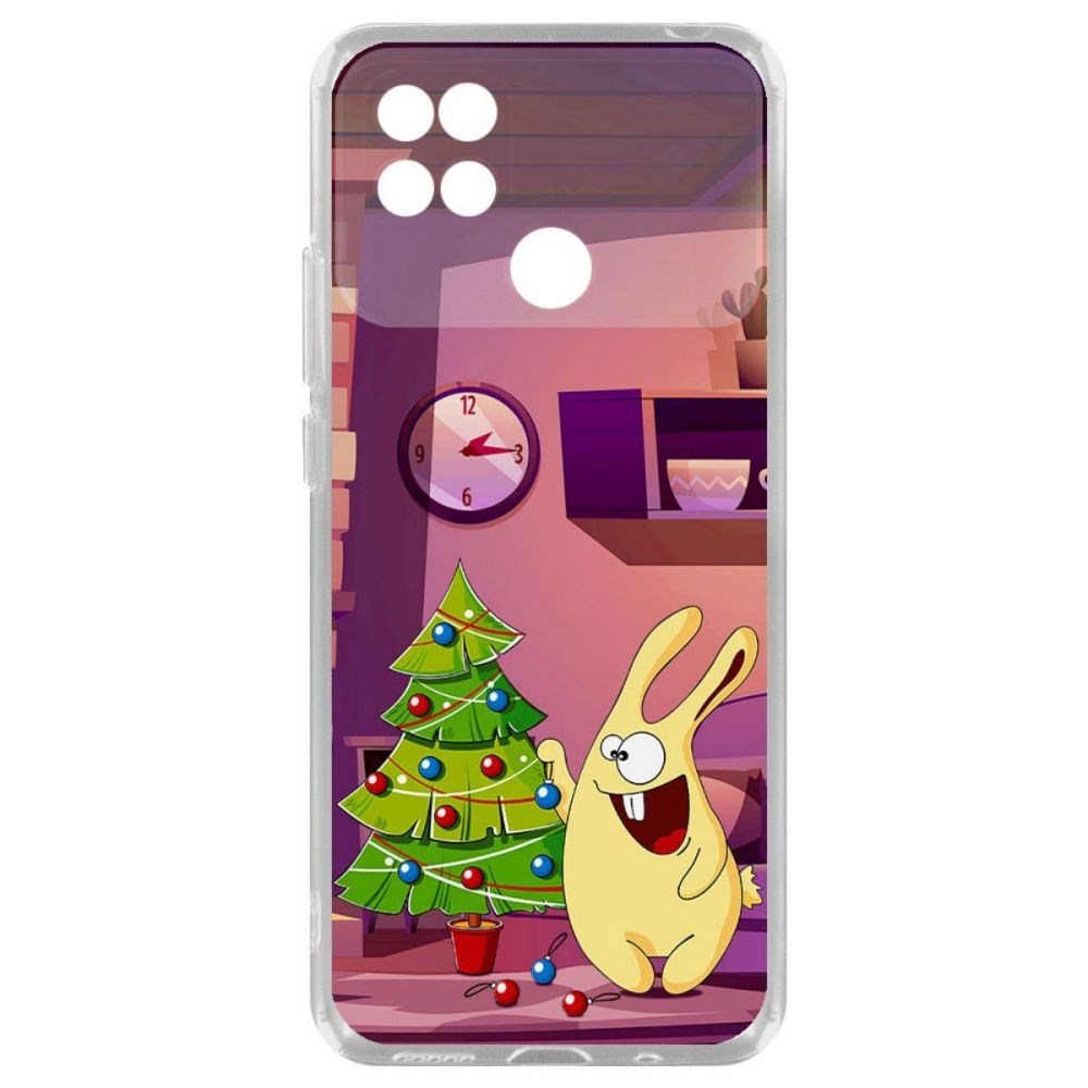 

Чехол-накладка Krutoff Clear Case Кролик для Xiaomi Poco C40, Прозрачный