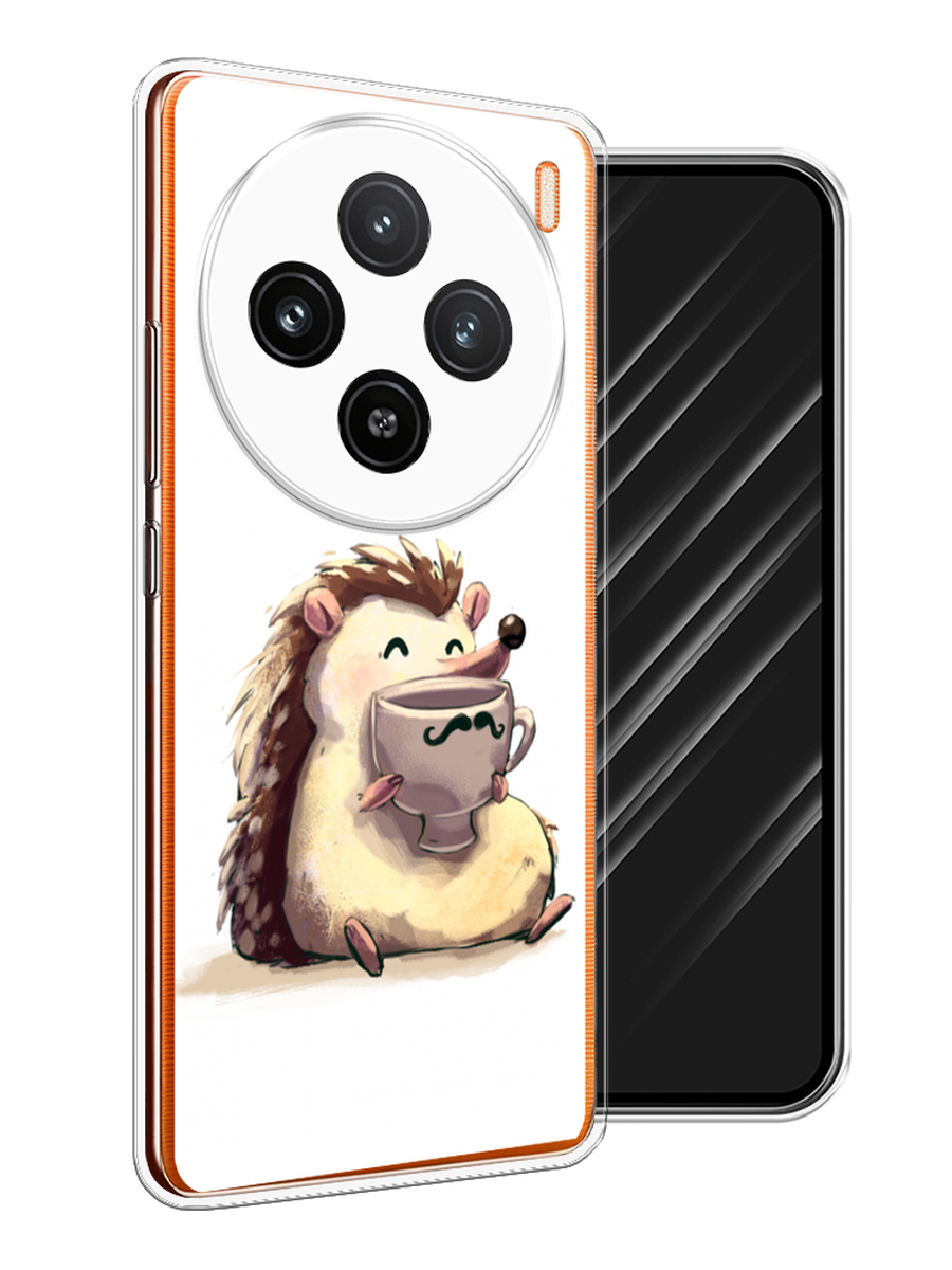 

Чехол Awog на Vivo X100 "Еж кофеман", Белый;коричневый;бежевый, 2611750-1