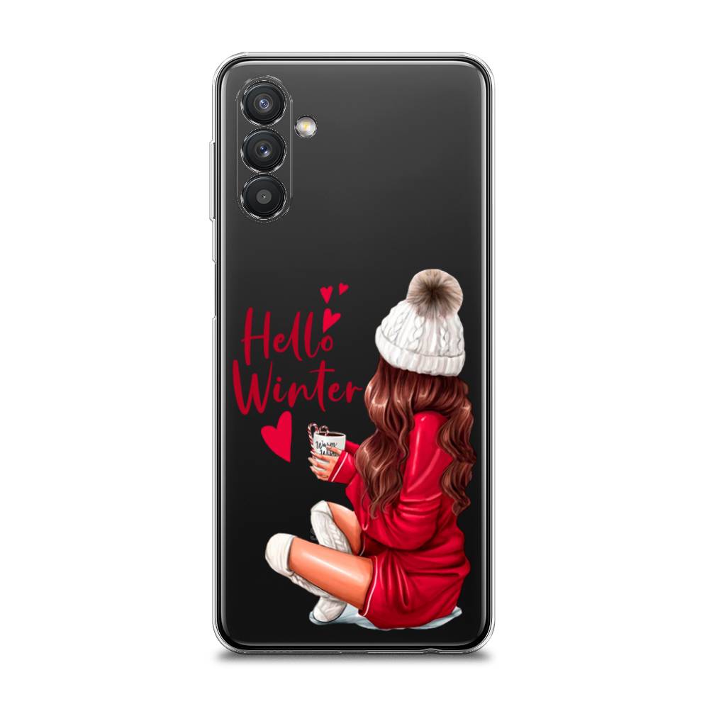 

Чехол на Samsung Galaxy A13 5G "Hello winter", Красный;белый;коричневый, 2104150-5