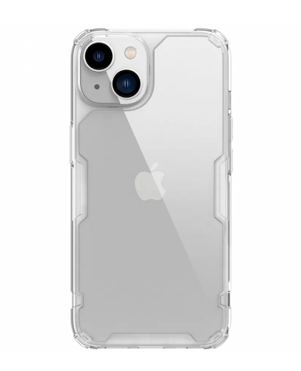 

Чехол Nillkin Nature TPU Pro для iPhone 14 Plus прозрачный / белый, TPU Pro