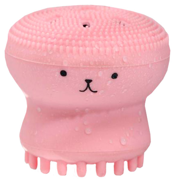 Щёточка для умывания «Котик», розовый, 6 х 5 см 5049890 котик лепим из пластилина