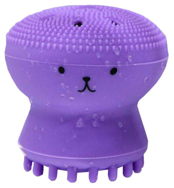 Щёточка для умывания «Лама», фиолетовый, 6 х 5 см 5049889 виброяйцо с пультом управления toyfa a toys bunny силикон фиолетовый