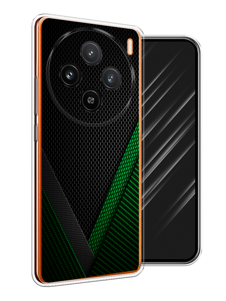 

Чехол Awog на Vivo X100 "Зеленый карбон", Черный;зеленый, 2611750-1