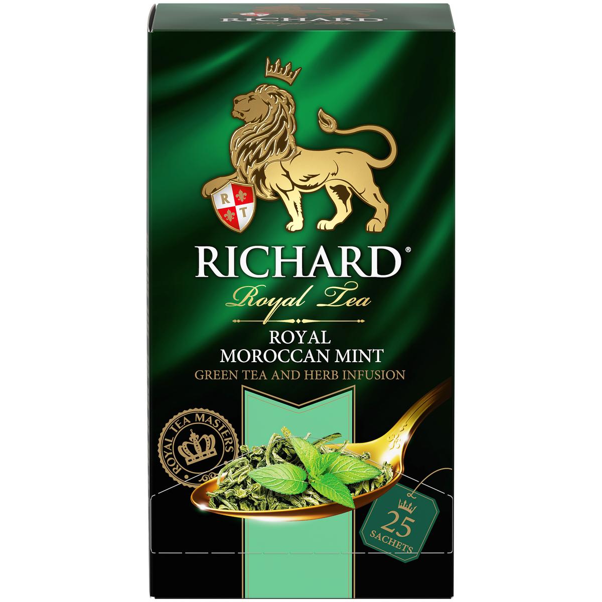 Чай Richard Royal Morrocan Mint зеленый с марроканской мятой 25 пакетиков 150₽