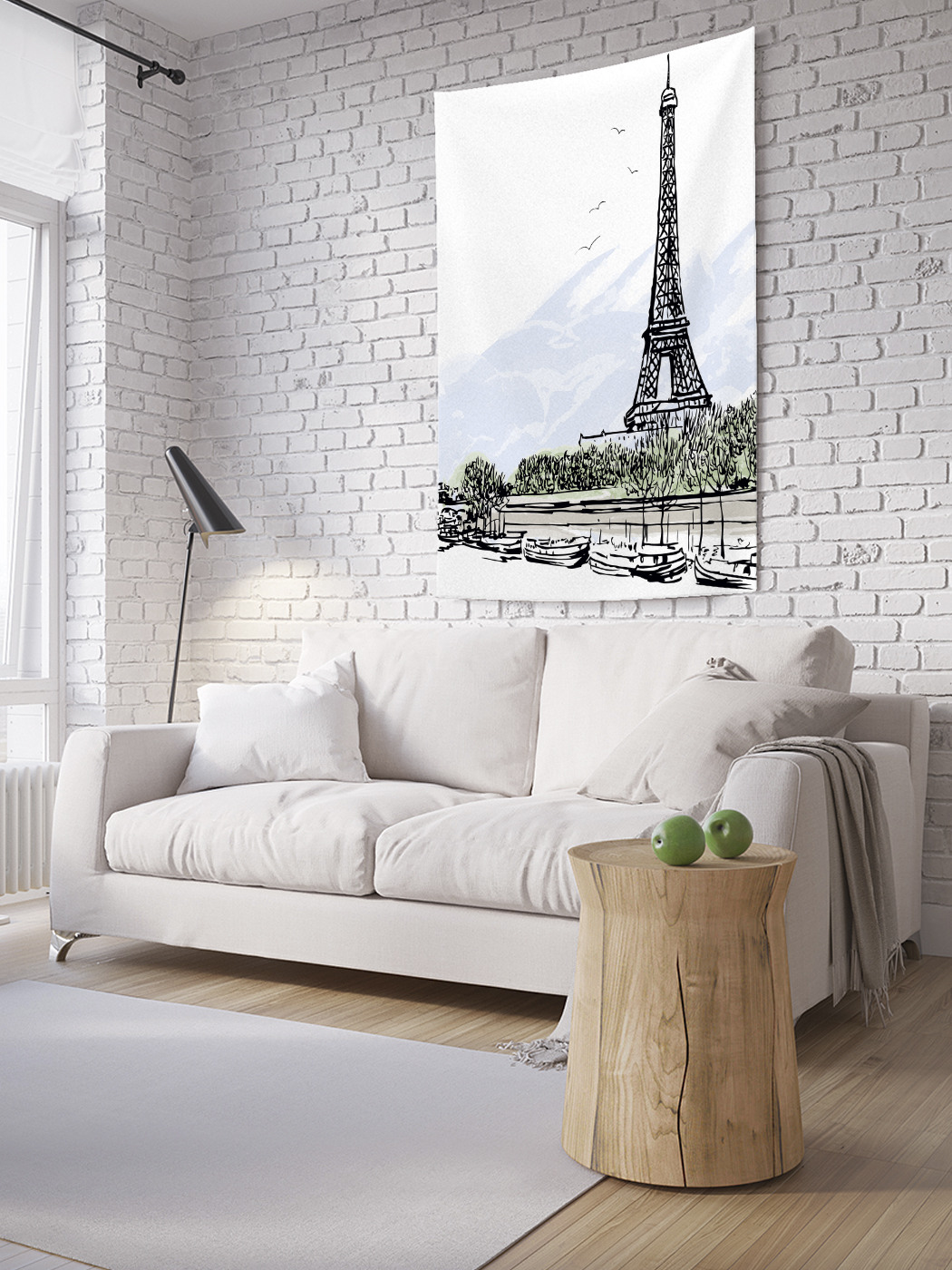 

Вертикальное фотопанно на стену JoyArty Эйфелевая башня в графике 150x200 см, Эйфелевая башня в графике