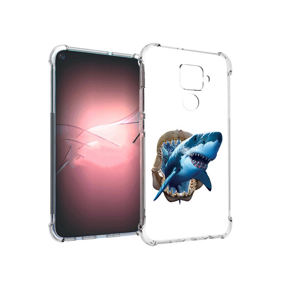 

Чехол MyPads Tocco для Huawei Nova 5i Pro челюсти, Прозрачный, Tocco