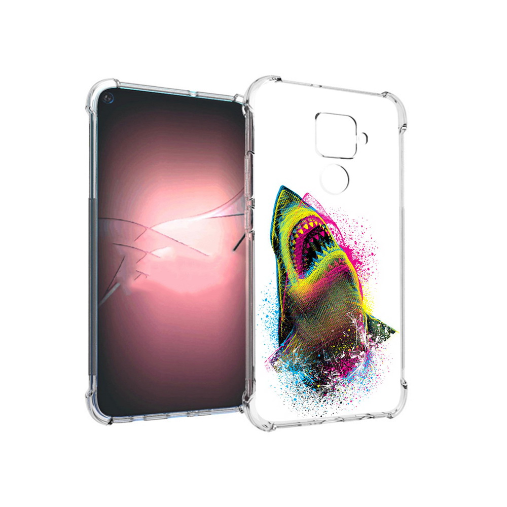 

Чехол MyPads Tocco для Huawei Nova 5i Pro челюсти-2, Прозрачный, Tocco