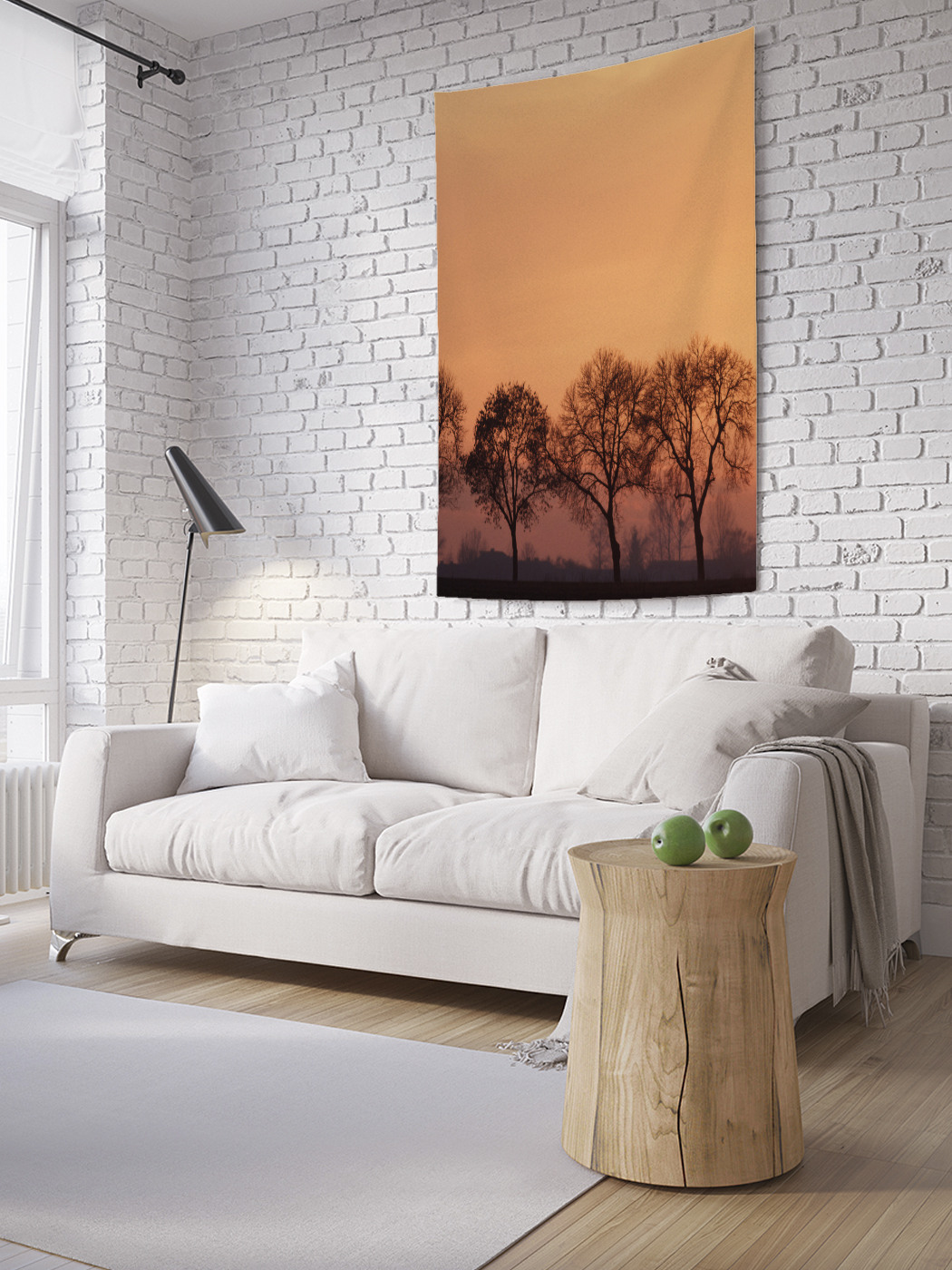 

Вертикальное фотопанно на стену JoyArty Деревья на закате 150x200 см, Деревья на закате