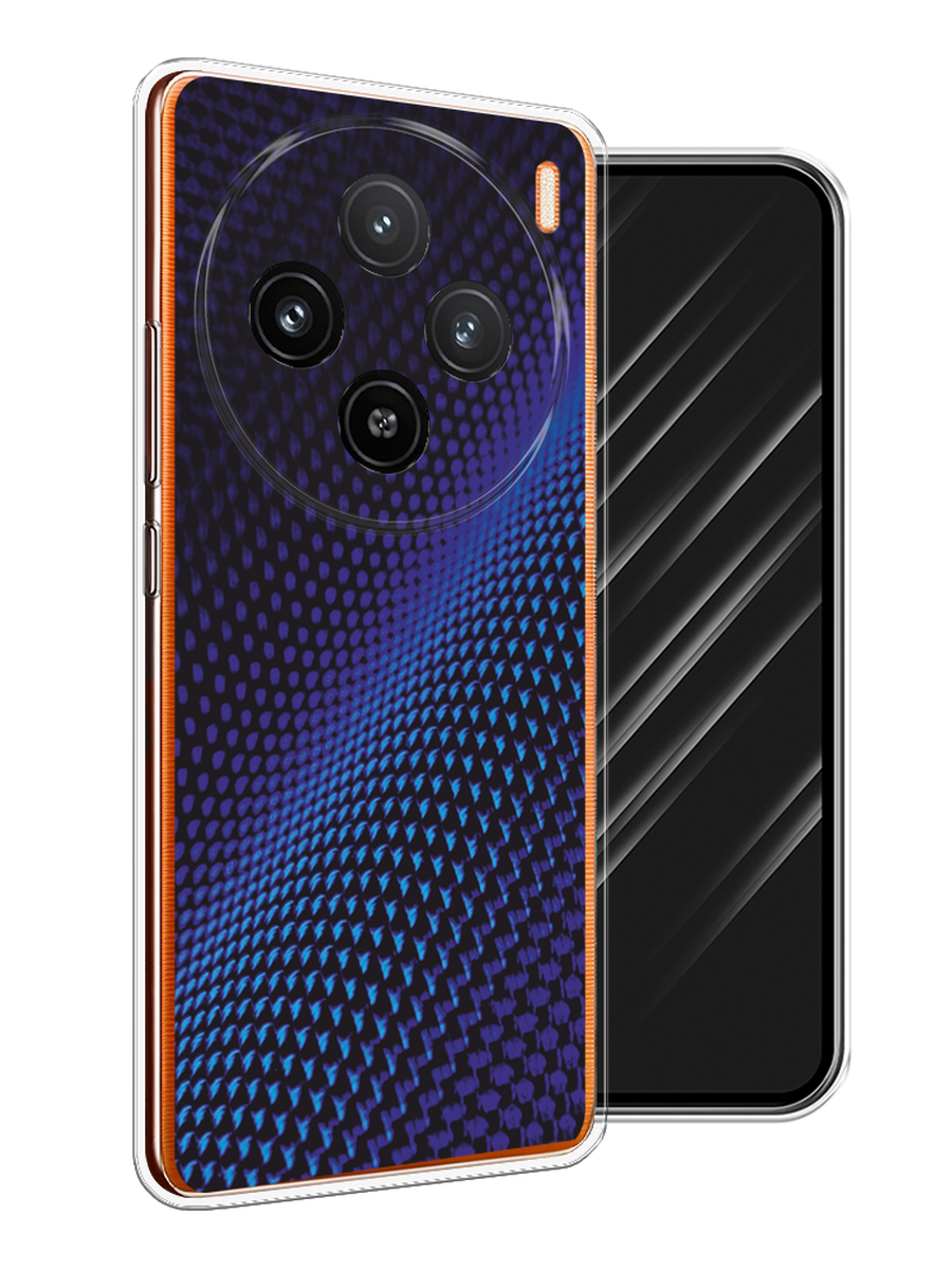 

Чехол Awog на Vivo X100 "Синий карбон", Черный;синий, 2611750-1