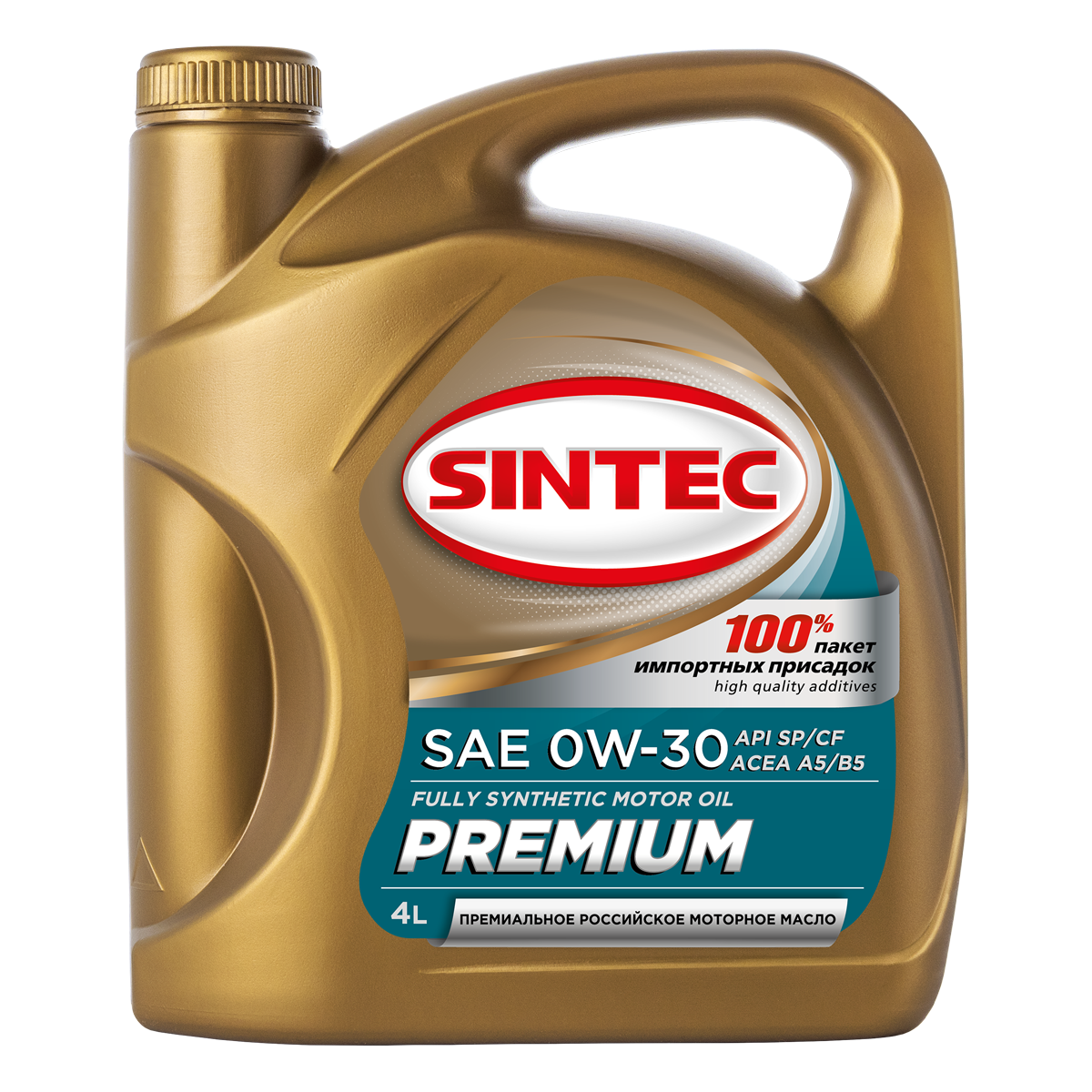

Моторное масло SINTEC синтетическое PREMIUM SAE 0W30 API SP/CF ACEA A5/B5 4л