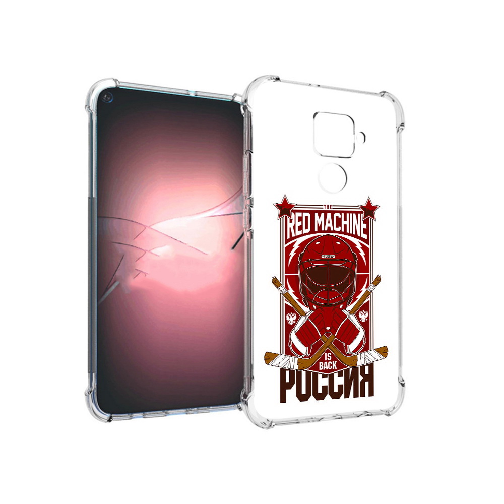 

Чехол MyPads Tocco для Huawei Nova 5i Pro хоккей россия, Прозрачный, Tocco