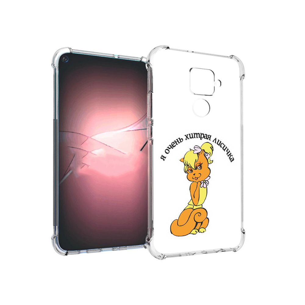 Чехол MyPads Tocco для Huawei Nova 5i Pro хитрая лиса
