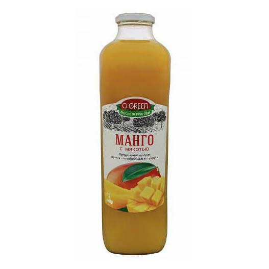 

Нектар O'Green манго с мякотью 1 л