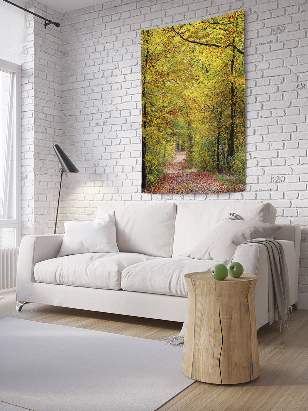 

Вертикальное фотопанно на стену JoyArty Дорожка прогулочная в лесу 150x200 см, Дорожка прогулочная в лесу