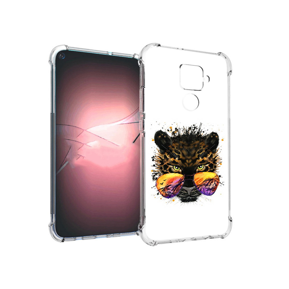 

Чехол MyPads Tocco для Huawei Nova 5i Pro тропический леопард, Прозрачный, Tocco