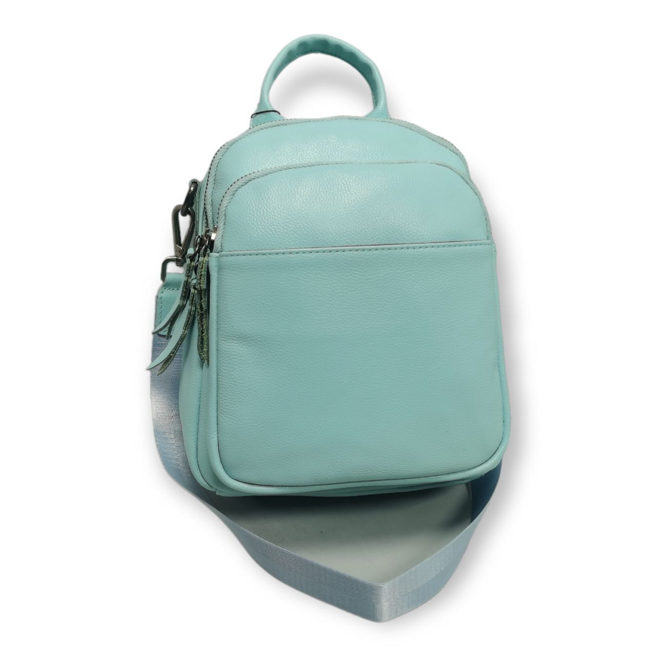 Рюкзак женский PouchMan 2130 голубой, 20х9х25 см