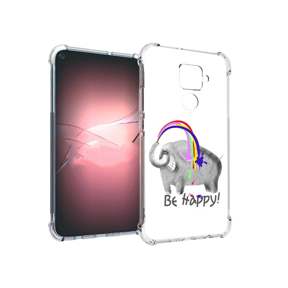 

Чехол MyPads Tocco для Huawei Nova 5i Pro счастливый слон, Прозрачный, Tocco