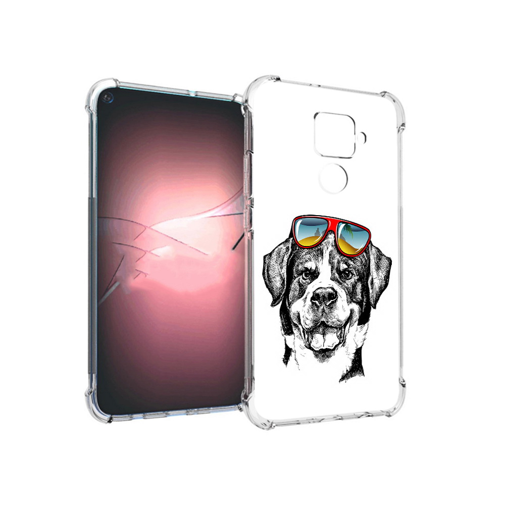 

Чехол MyPads Tocco для Huawei Nova 5i Pro счастливая собака, Прозрачный, Tocco