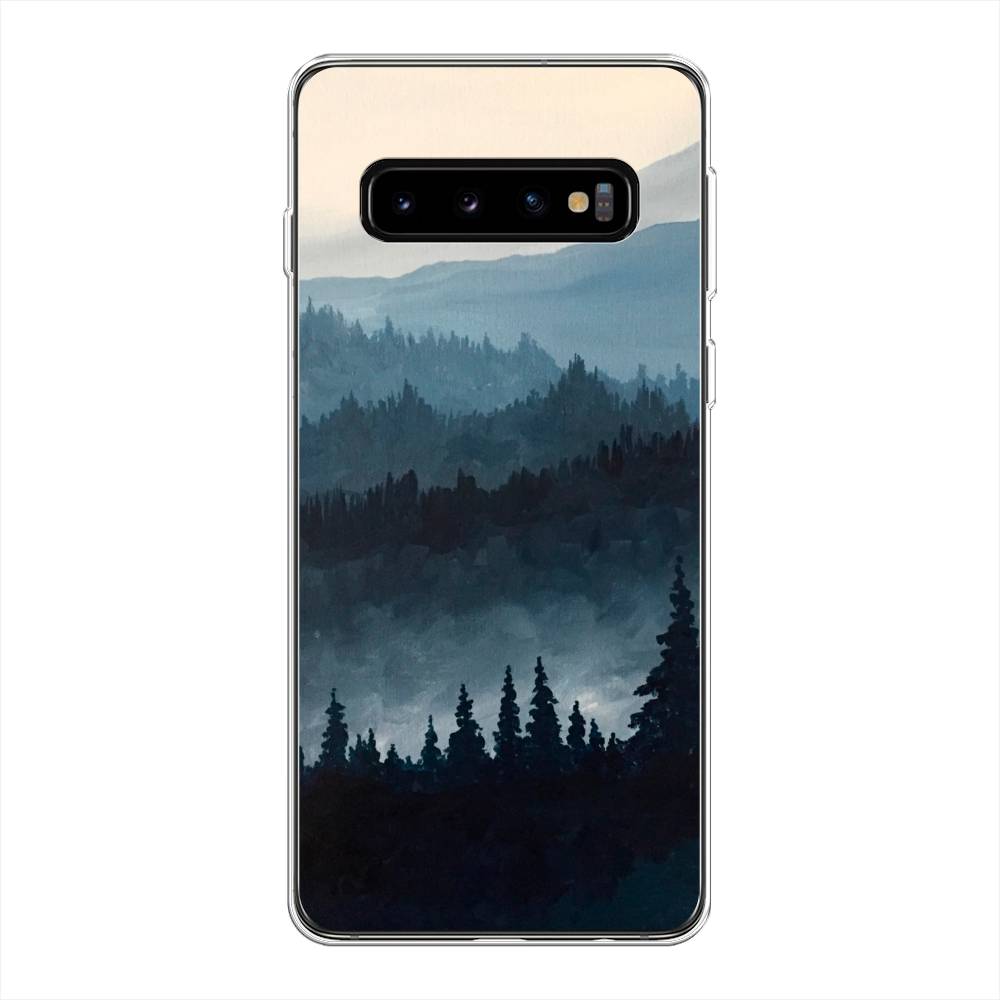 

Чехол Awog на Samsung Galaxy S10 Plus "Туманные горы", Разноцветный, 27150-4