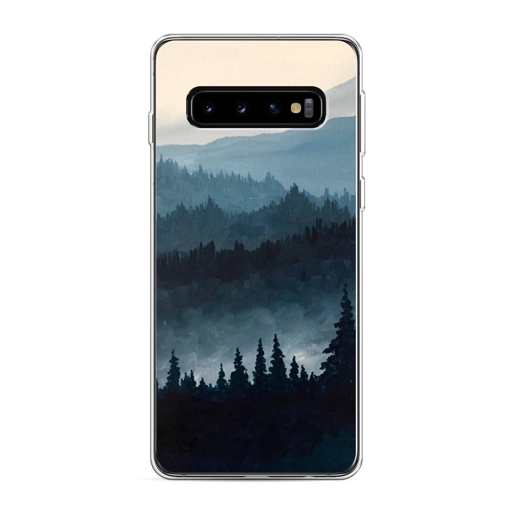 

Чехол Awog на Samsung Galaxy S10 "Туманные горы", Разноцветный, 27050-4