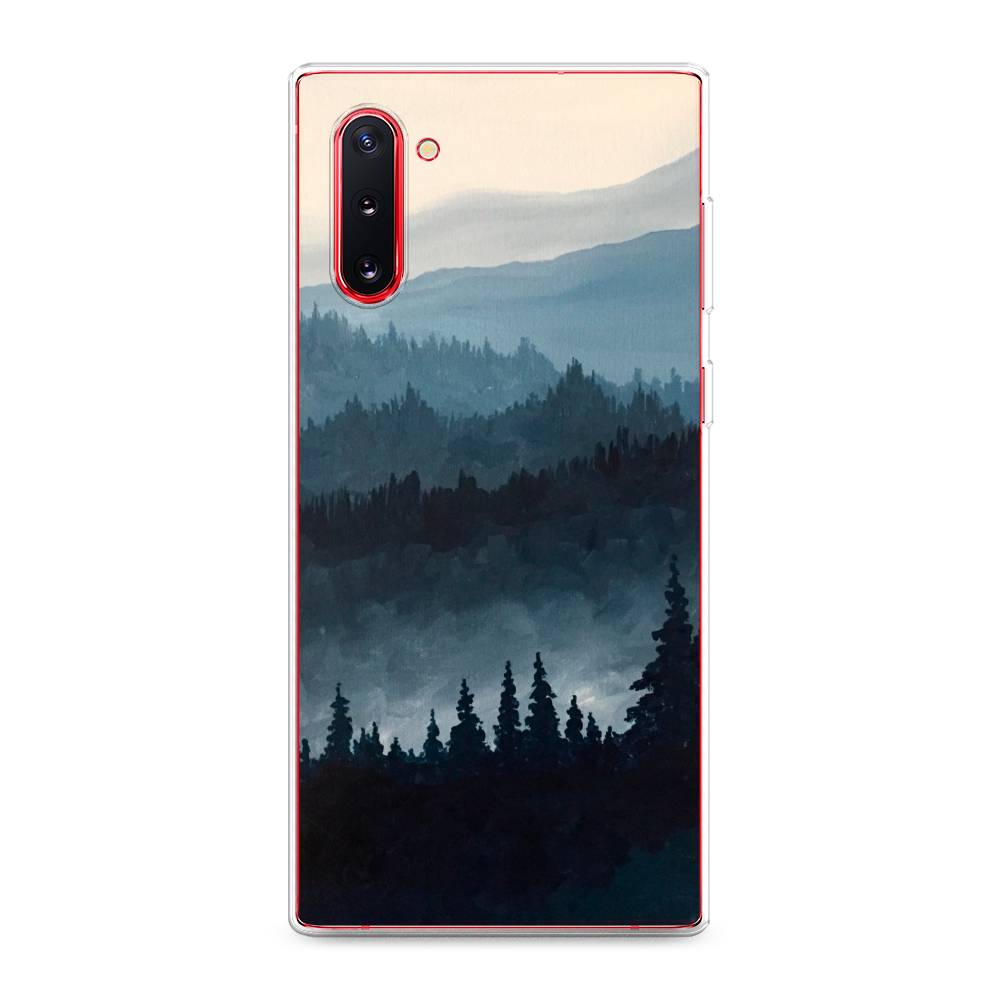 

Чехол Awog на Samsung Galaxy Note 10 "Туманные горы", Разноцветный, 28650-4