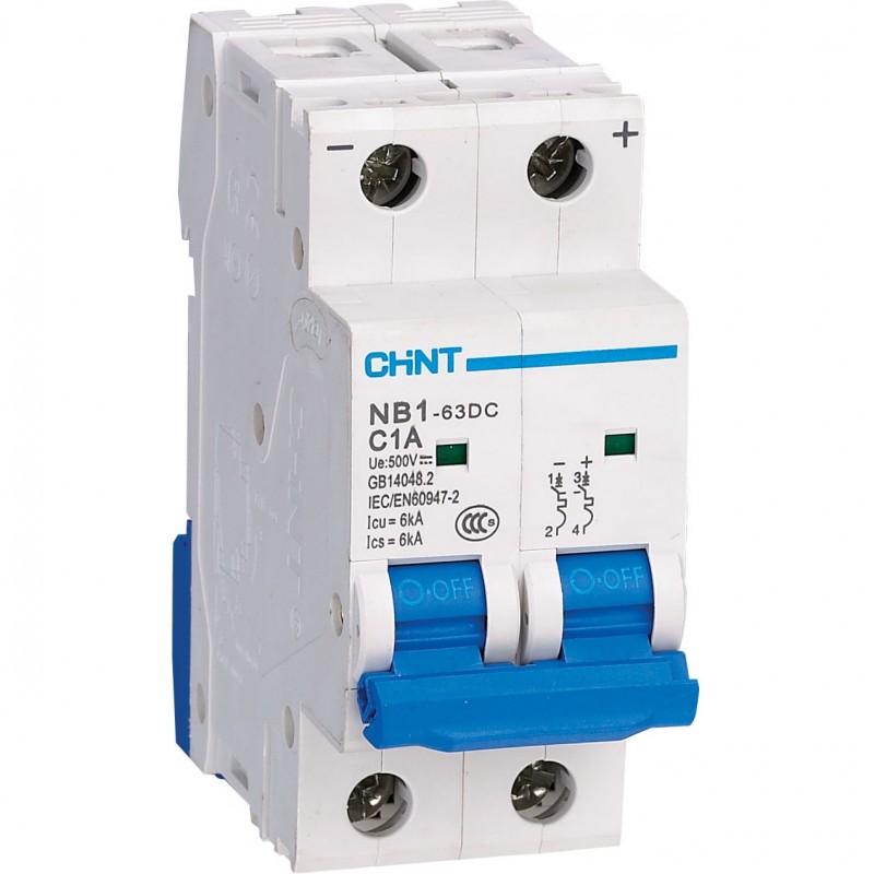 

Авт. выкл. пос.тока NB1-63DC 2P C10A DC500B 6kA (R)