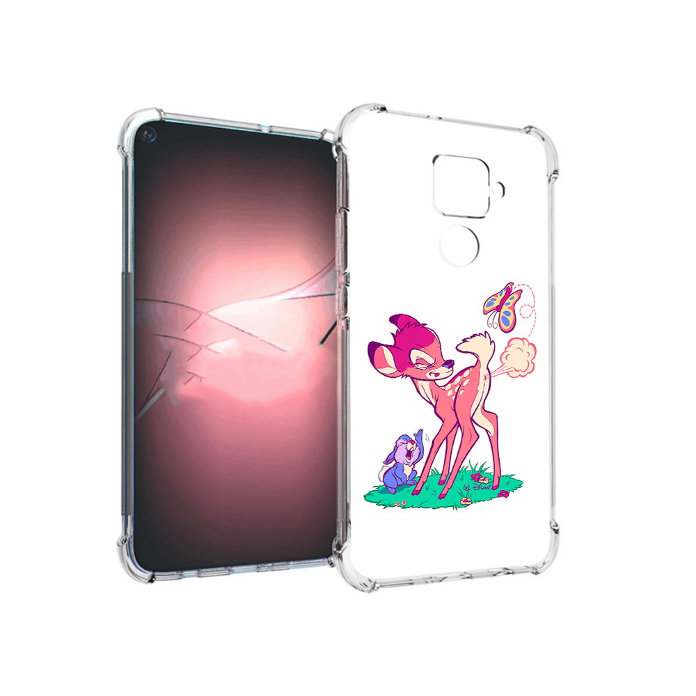 

Чехол MyPads Tocco для Huawei Nova 5i Pro смешной олененок, Прозрачный, Tocco