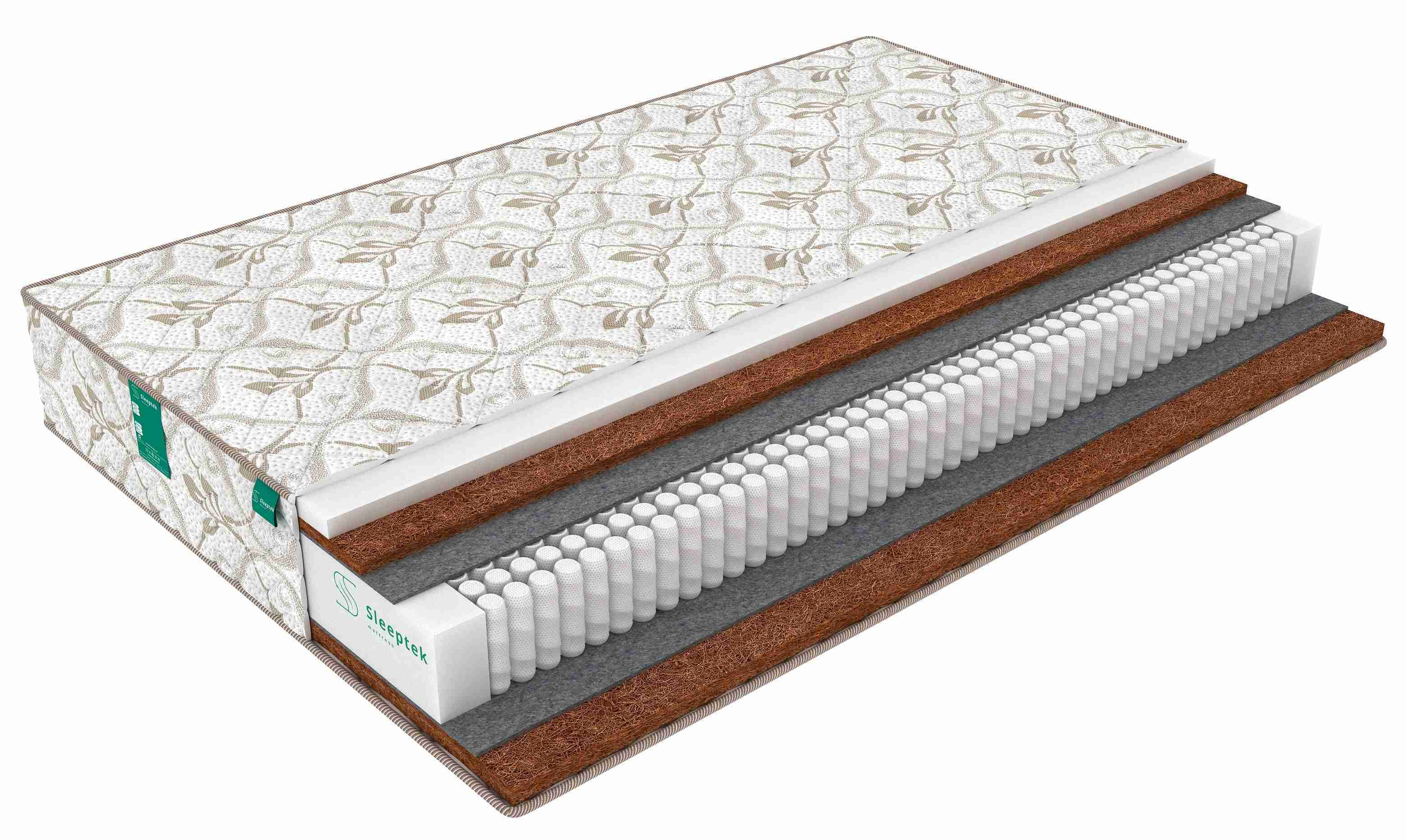 

Матрас Sleeptek Prestige PenaStrong Hard 200х190, Белый, Perfect FoamStrong Cocos
