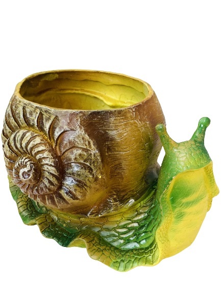 

Садовая фигурка-кашпо Наш Дом Улитка Н-16см, D-14см 200532