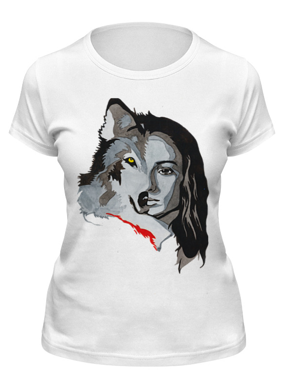 

Футболка женская Printio Sansa stark and ledi белая 2XL, Sansa stark and ledi