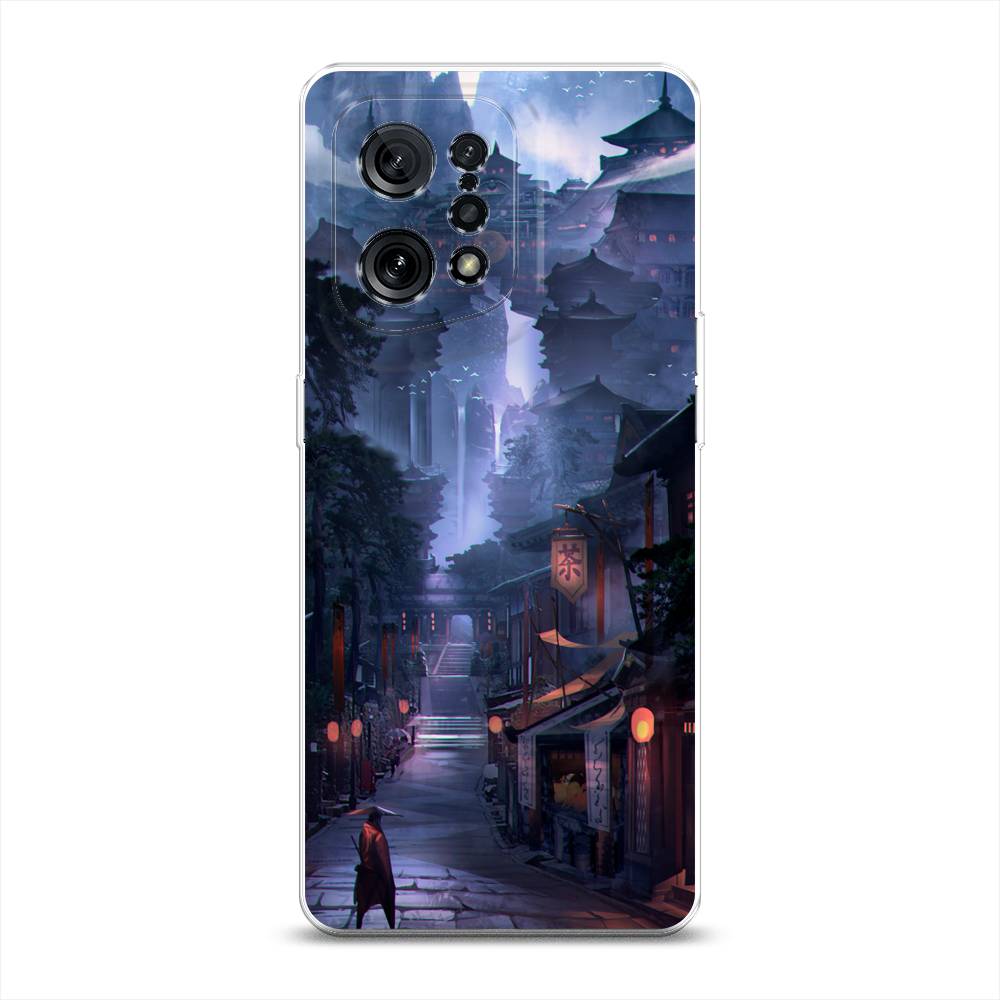 

Чехол Awog на Oppo Find X5 "Одинокий самурай", Разноцветный, 259750-10