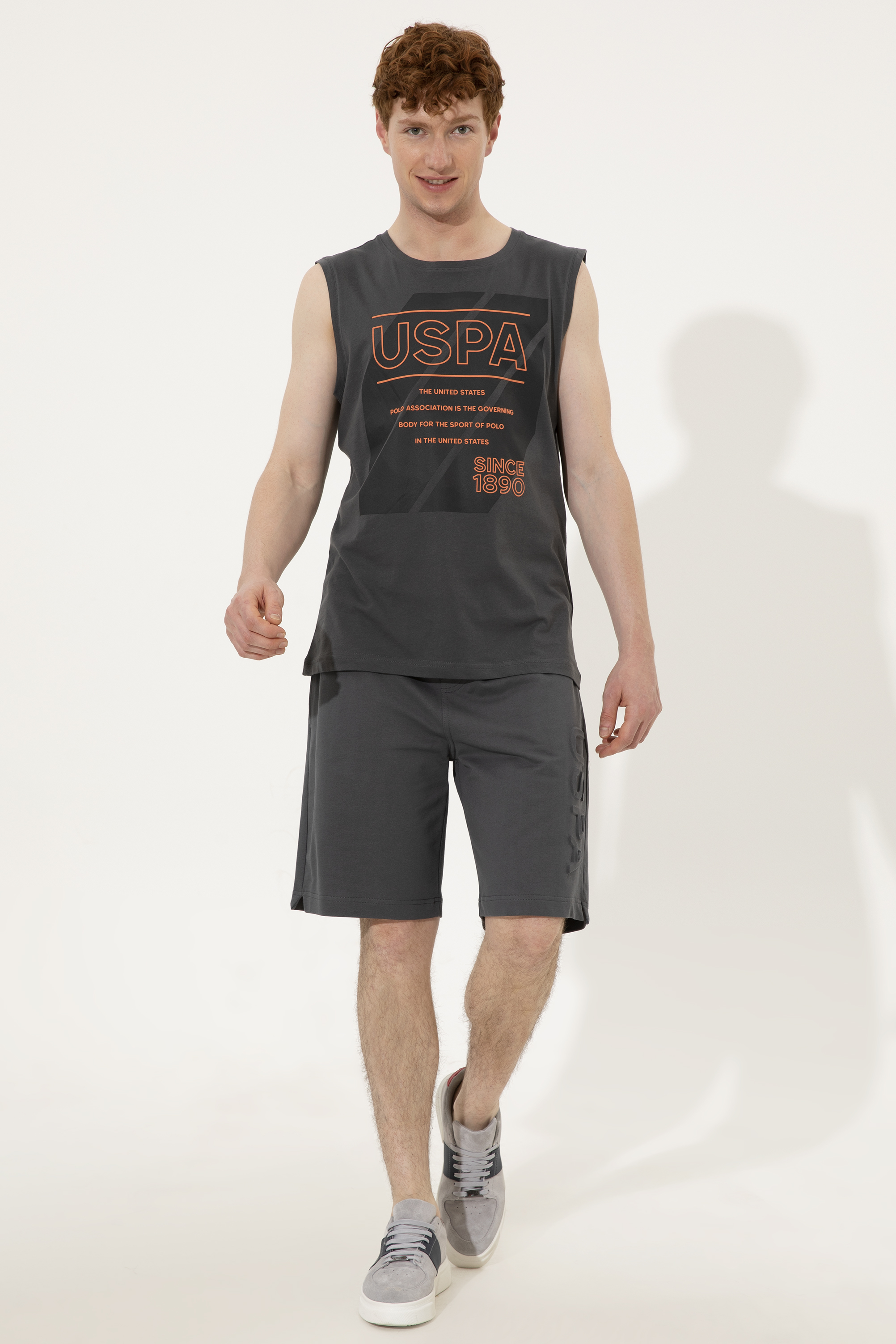 

Шорты мужские U.S. POLO Assn. G081SZ0OS0FAKSE серые S, G081SZ0OS0FAKSE